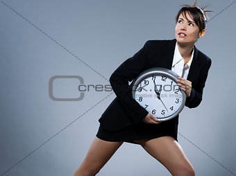woman biological clock concept