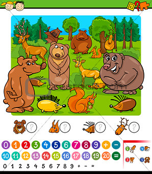 counting animals cartoon game