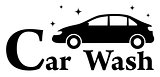car wash icon with clean automobile