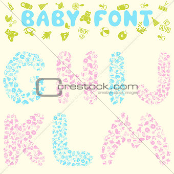 Baby font design