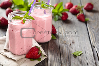 Strawberry milkshake.