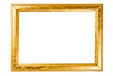 Wooden frame painted with gold 