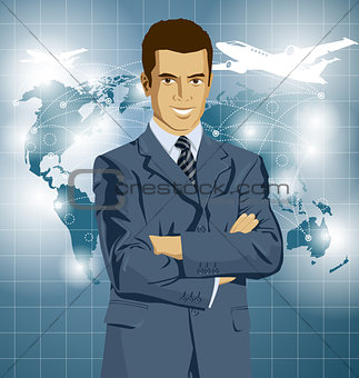 Vector Businessman In Suit