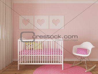 Girl nursery room