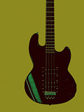 Vintage guitar poster
