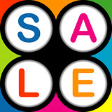 Colorful SALE poster