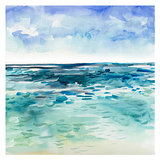 Watercolor Sea background