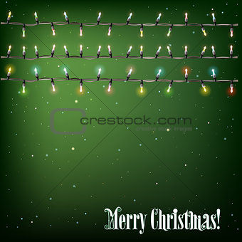 Abstract background with Christmas lights