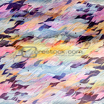 watercolor abstract ornamental background