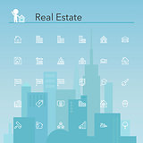 Real Estate Line Icons