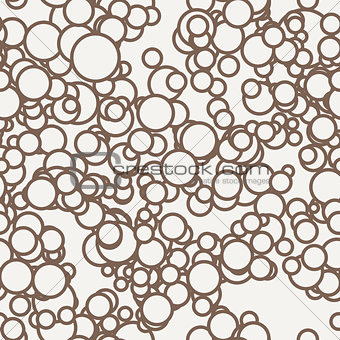Vector seamless pattern of contour circles