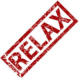 Relax rubber stamp