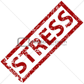 Stress rubber stamp