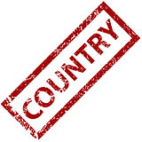 Country rubber stamp