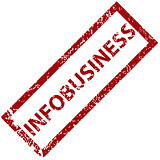 Infobusiness rubber stamp