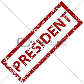 President rubber stamp