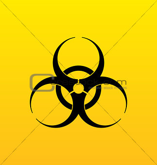 Bio hazard sign, danger symbol warning