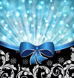 Christmas ornamental background, glowing design