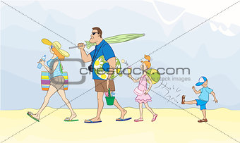 Family goes to sea