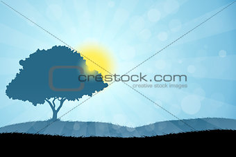 Landscape with Tree