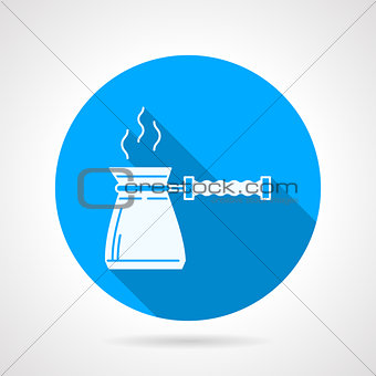 Contour vector icon for coffee pot