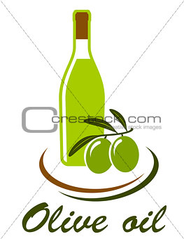 bottle with olive oil