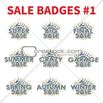 Set of Huge sale badges