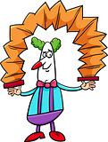 circus clown cartoon illustration