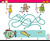 paths or maze education game