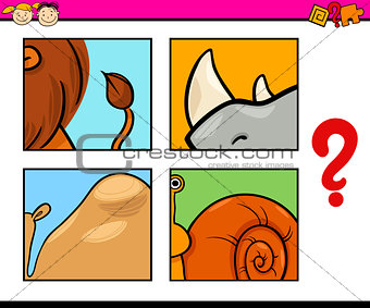 animal puzzle preschool game
