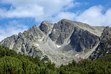 Amazing panorama of the Yalovarnika peaks in Pirin Mountain