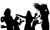 Dancing Group Silhouette
