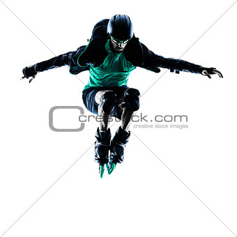 man Roller Skater inline Blading