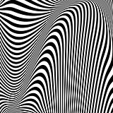 Design monochrome textured illusion background