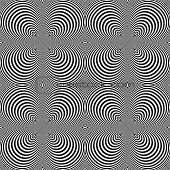 Design seamless cone illusion background