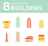Set of icons houses.