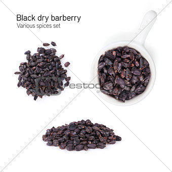 Black dry barberry spice