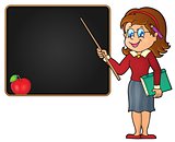 Woman teacher theme image 2