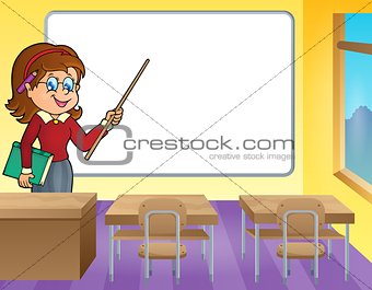 Woman teacher theme image 4