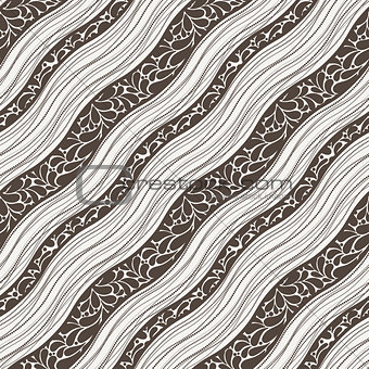 Vector seamless pattern of stripes of the petals