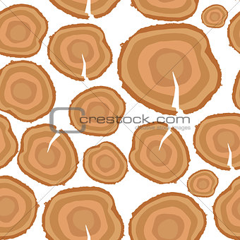 Stump. Muzzle. Seamless Pattern Background. Vector Illustration
