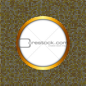 Golden Shiny Frame Vector Illustration