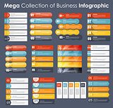 Set of Infographic Templates for Business Vector Illustration
