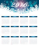 Calendar 2016 New Year. Vector Illustration