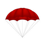 Parachute in red design
