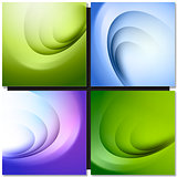 Set of Abstract background