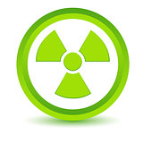 Green nuclear icon