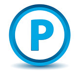 Blue parking icon