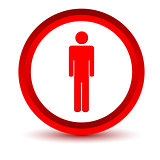 Red man icon