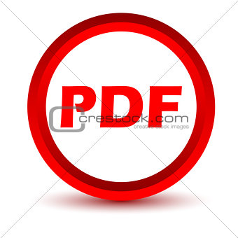 Red pdf icon